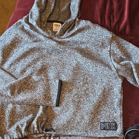 Victoria's Secret Tops - Victoria's Secret Heathered Gray Hoodie